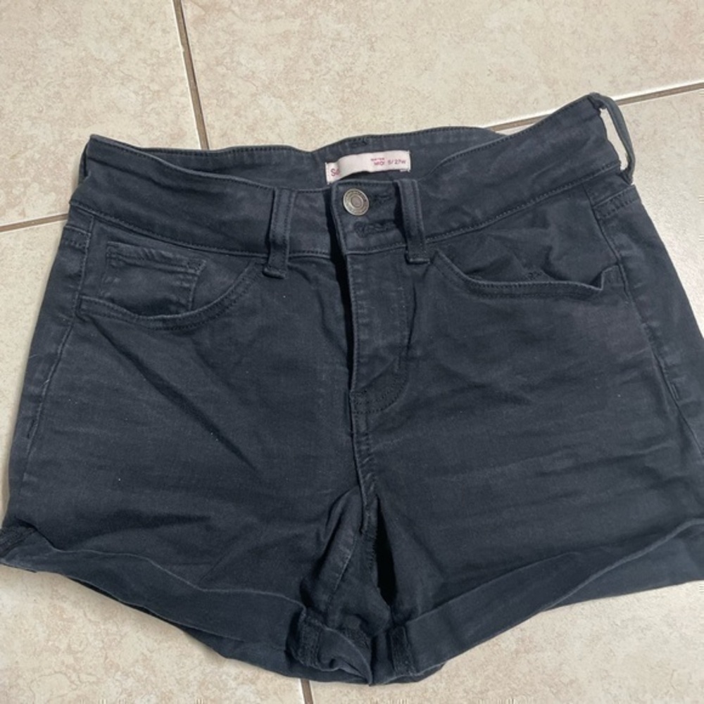 Sol low rise midi women shorts size 27
